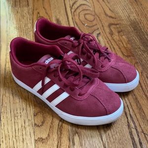 ADIDAS Maroon Three Stripe Sneaker